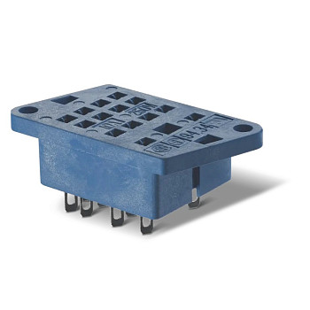 9434SMA Розетка для монтажа на панель под пайку для реле 55.32, 55.34; монтажный фланец