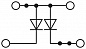 Клеммный блок-UTTB 2,5-2DIO/O-UL/O-UR