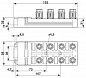 Коробка датчика и исполнительного элемента-SACB-8/3-L-5,0PUR QO-0,34