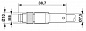 Кабель для датчика / исполнительного элемента-SAC-4P-M 8MS/0,3-PVC/M 8FR