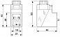 Штекерный модуль для электромагнитного клапана-SACC-V-3CON-PG9/B-1L-S