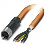 Силовой кабель-SAC-5P-1,5-PVC/M12FSK PE SH