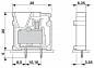 Клеммные блоки для печатного монтажа-FRONT 4-V-6,35-3