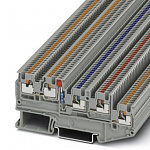 Клеммный модуль для подключения датчиков и исполнительных элементов-PTIO 1,5/S/4-LED 24 RD