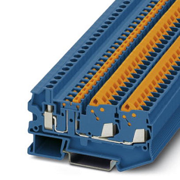 Клеммы с ножевыми размыкателями-QTCU 2,5-TWIN-MT BU