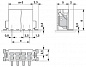 Клеммные блоки для печатного монтажа-PTSM 0,5/ 8-2,5-V SMD R44