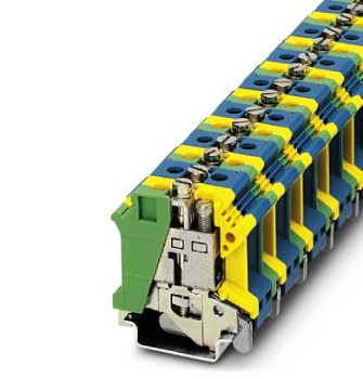 Заземляющие клеммы для выполнения проводки в зданиях-UIK 16-PE/N