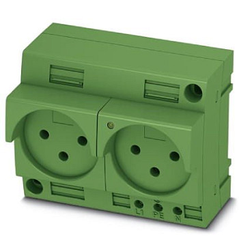 Двойная розетка-EO-H/UT/LED/DUO/GN