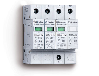 7P.14.8.275.1012 Устройство защиты от импульсных перенапряжений УЗИП тип 1 (3 варистора + 1 искровый разрядник)