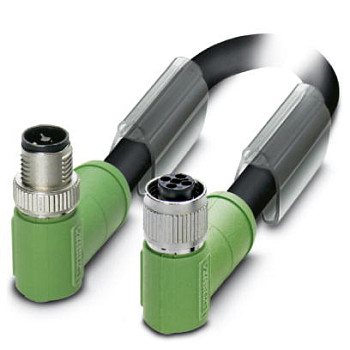 Силовой кабель-SAC-4P-M12MRT/ 1,0-PUR/M12FRT