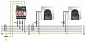 Молниеотвод / разрядник для защиты от импульсных перенапряжений типа 1/2-VAL-MS-T1/T2 335/12.5/3+1-FM