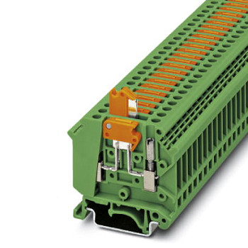 Клеммы с ножевыми размыкателями-UK 5-MTK-P/P GN