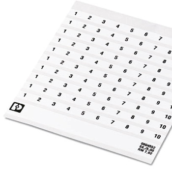 Маркировочный лист-SK 5,0 REEL P9,5 WH CUS