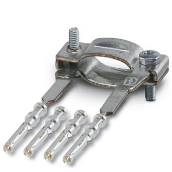 Зажим для подключения экрана-HC-D 4-BU-2BUS