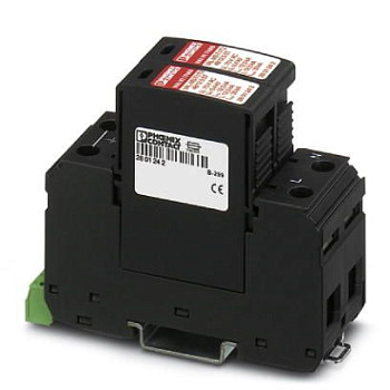 Молниеотвод / разрядник для защиты от импульсных перенапряжений типа 1/2-VAL-MS-T1/T2 48/12.5/1+1V-FM