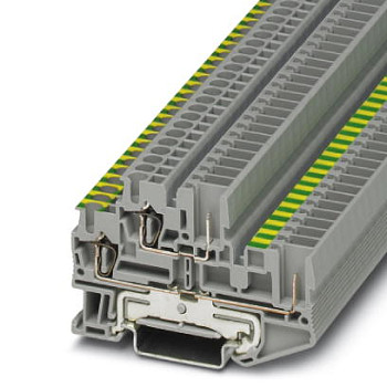 Двухъярусная заземляющая клемма-STTB 2,5/2P-PE/L