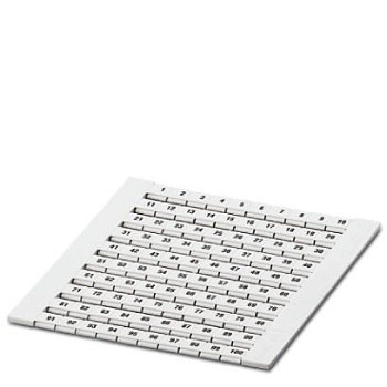 Маркировка для клеммных модулей-ZBFM 6/WH,LGS:1-100