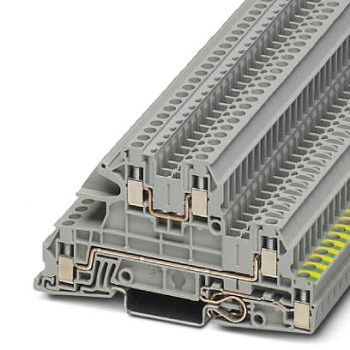 Заземляющие клеммы для выполнения проводки в зданиях-UTI 2,5-PE/L/L
