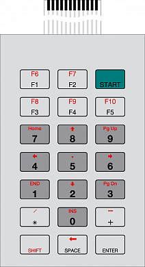 Пленочная клавиатура для BOPLA-Arteb 865 DIS, с 21 клавишей