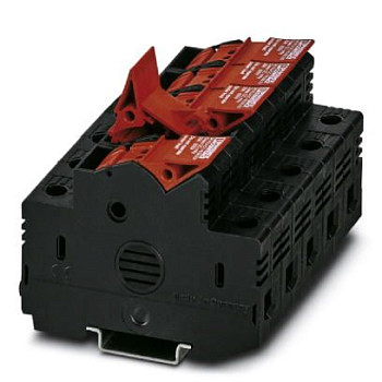 Клеммы для установки предохранителей-UK 10,3-CC HESILED N 600 BK/RD