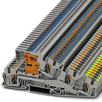 Заземляющие клеммы для выполнения проводки в зданиях-PTI 4-PE/L/NT