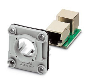 Монтажная рама Ethernet-VS-08-A-RJ/MOD-F-IP67-SET-BU