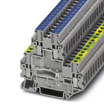 Двухъярусная заземляющая клемма-UTTB 2,5-PE/N