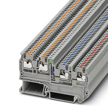 Клеммный модуль для подключения датчиков и исполнительных элементов-PTIO 1,5/S/3-LED 24 GN