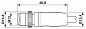 Кабель для датчика / исполнительного элемента-SAC-4P-M12MS/0,3-600/M12FR FB