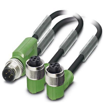 Кабель для датчика / исполнительного элемента-SAC-3P-M12Y-2XM12FR/.../...