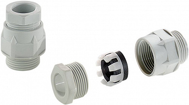 Метрические винтовые соединения кабелей MPOZ, светло-серый полиамид, IP 65