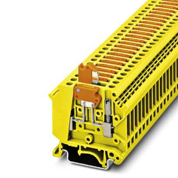 Клеммы с ножевыми размыкателями-UK 5-MTK-P/P YE
