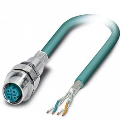 Сетевой кабель-VS-M12FSEC-OE-93E-LI/5,0