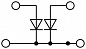 Клеммный блок-PTTB 2,5-2DIO/OL-U/OR-U