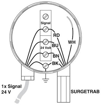 Устройство защиты от перенапряжений-S-PT-4-EX-24DC-1/2