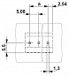 Клеммные блоки для печатного монтажа-MKDS 3/ 3-5,08 HT BK
