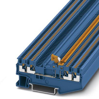 Клеммы с ножевыми размыкателями-PT 1,5/S-QUATTRO-MT BU