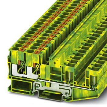 Клемма защитного провода-PT 6-QUATTRO/2P-PE