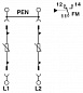 Разрядник для защиты от импульсных перенапряжений, тип 2-VAL-MS 230/2+0-FM