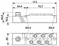 Коробка датчика и исполнительного элемента-SACB-6/3-L-M12-M8