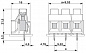 Клеммные блоки для печатного монтажа-MKDS 5 HV/ 2-9,52