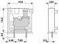 Клеммные блоки для печатного монтажа-FRONT 1,5-V-3,81