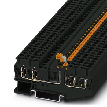 Клеммы с ножевыми размыкателями-ST 2,5-QUATTRO-MT BK