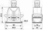 Комплект вставных соединителей-HC-STA-B10PT-BWD-LT-M25-ELCAL