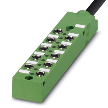 Коробка датчика и исполнительного элемента-SACB 10-3 L M8 PUR/