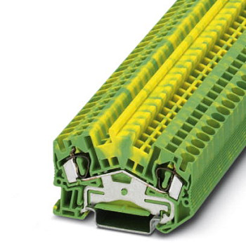 Заземляющий клеммный модуль с пружинными зажимами-STS 4-PE