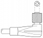 Кабель для датчика / исполнительного элемента-SAC-4P-1,5-PUR/M5FR
