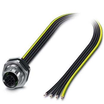 Встраиваемые разъемы-SACC-DSI-M12FSS-4P-M16XL/0,5PE
