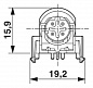 Встраиваемый соединитель для шинной системы-SACC-DSIV-MSD-4CON-L90 SCO