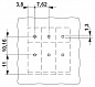 Клеммные блоки для печатного монтажа-FRONT 4-H-7,62